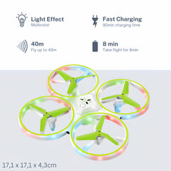 OpenRC – RC drone with multi-mode LED light and obstacle avoidance – box and battery – Drone X Pro – remote-controlled helicopter, gift for children, adults, boys and girls – quadcopter for