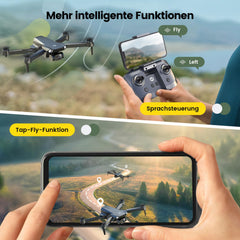 Holy Stone HS290 Foldable Drone with 1080P Camera for Beginners, RC Drones with FPV Transmission, Long Flight Time, APP Control, Optical Flow Camera Drones Complete Set Toy Gifts for Kids, C0
