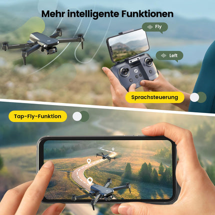 Holy Stone HS290 Foldable Drone with 1080P Camera for Beginners, RC Drones with FPV Transmission, Long Flight Time, APP Control, Optical Flow Camera Drones Complete Set Toy Gifts for Kids, C0