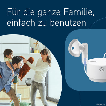OMRON X105 Advanced All-in-One Nebulizer for Children &amp; Adults, "Good" Stiftung Warentest 12/24, powerful inhaler for acute &amp; chronic respiratory diseases; high-quality accessories