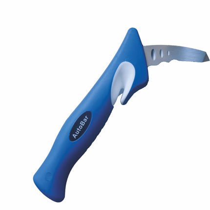 Car entry and exit aid, color blue