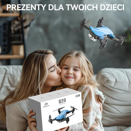 DEERC D20 with the camera, quadrocopter with transmission FPV 720P, control of the telephone, mobile, trajectory, high-speed, Mini drone with the camera, for children, C0