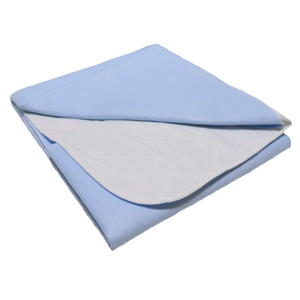 Set of 2 incontinence pads, washable pad, bed insert, wetness protection, bed pad, waterproof mattress pad, white (75 x 90 cm)