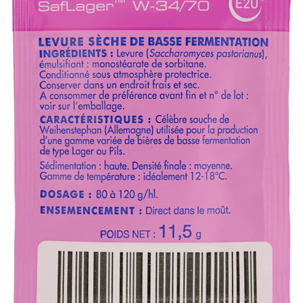 Fermentis Brewer's Yeast US-05 W 34/70 S-33 S-23 top-fermenting bottom-fermenting (W 34/70)