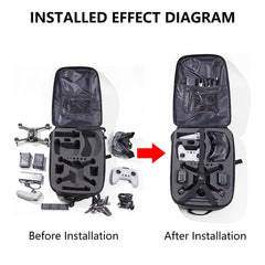 Miieomi Backpack for DJI FPV Combo and DJI FPV Drone Accessories, Waterproof Carrying Case Backpack for DJI FPV Accessories (DJI FPV Drone and Accessories Are Not Included)