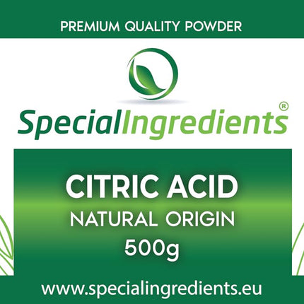 Special Ingredients Citric Acid 500g Pure Food Grade 100% Pure Powder (German Labels and Instructions)