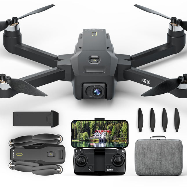 K610 GPS Drone with Camera 4K S0NY IMX SD Card Professional Drone for Adults, 4K RC AIdrones Auto Return Home, under 249g, GPS Drones with Brushless Motor, Follow Me, Point of Interest for Beginners