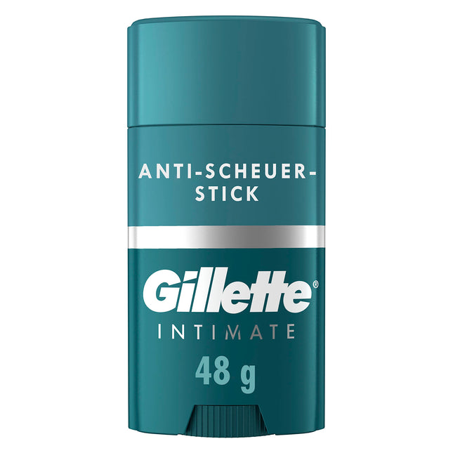 Gillette Intimate Intimate Care Anti-Chafing Stick, reduces friction and skin irritation in the intimate area, stick against chafing, easy application, dermatologically tested, gift for men