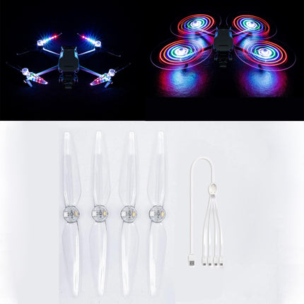 LICHIFIT Propellers with LED Lights For DJI Mavic 3 Pro/Classic/Cine Drone - Flash Paddles Blade Light Emitting Props Night Flight Accessories