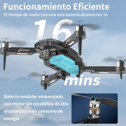 F205 Drone with Camera for 2.4 inch Screen, Brushless Motor FPV Drone for Adults, Auto-Hover, Gesture Control, 8G SD with Card Reader, One-Key Start for Beginners