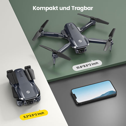 Holy Stone HS290 Foldable Drone with 1080P Camera for Beginners, RC Drones with FPV Transmission, Long Flight Time, APP Control, Optical Flow Camera Drones Complete Set Toy Gifts for Kids, C0