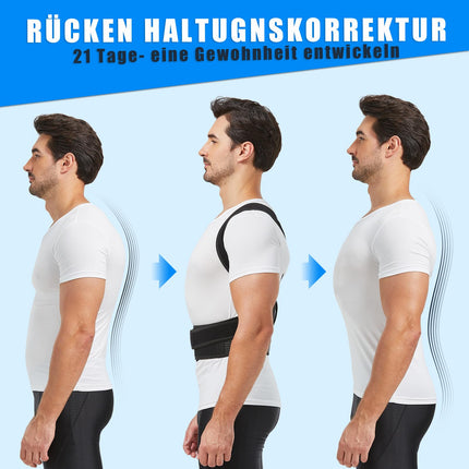 FVFCCD Back Straightener Posture Corrector Back Women and Men, Adjustable Back Trainer Shoulder Strap, Back Support for Back Pain Relief