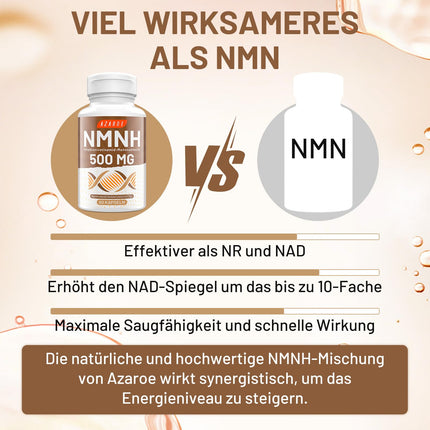 AZAROE NAD Capsules Alternative 500mg (60 Capsules (1 Pack))