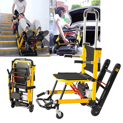 Handcart stair climber electric, electric tracked stair climber, manual stair climbing wheelchair for elderly patients, can go up and down stairs