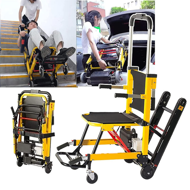 Handcart stair climber electric, electric tracked stair climber, manual stair climbing wheelchair for elderly patients, can go up and down stairs