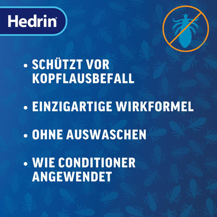 HEDRIN Protect &amp; Go Spray – Effective prevention against head lice infestation. Clinically proven efficacy and a user-friendly solution for lice prevention.