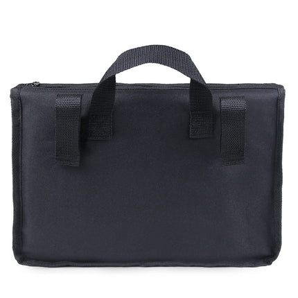Side Wheelchair Bag, Oxford Cloth Sturdy Handle Wheelchair Bag Large Capacity Wheelchair Storage Bag Walker Accessories (Black)