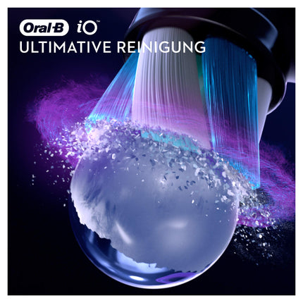 Oral-B iO Ultimate Cleaning Brush Heads for Electric Toothbrush, 4 Pieces, Ultimate Tooth Cleaning with iO Technology, Toothbrush Head for Oral-B Toothbrushes, Black, Pack of 4