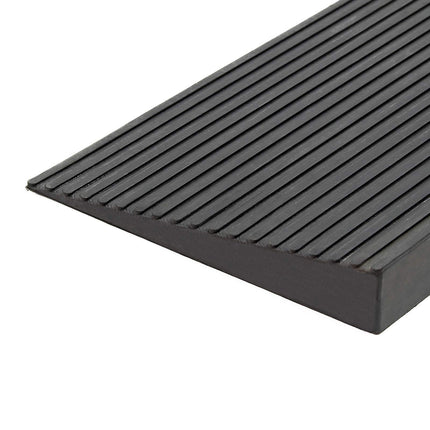 Wiltec door threshold ramp 900x150x25 mm for wheelchair &amp; rollator, black, wheelchair ramp made of solid rubber, non-slip surface, curb ramp can be shortened
