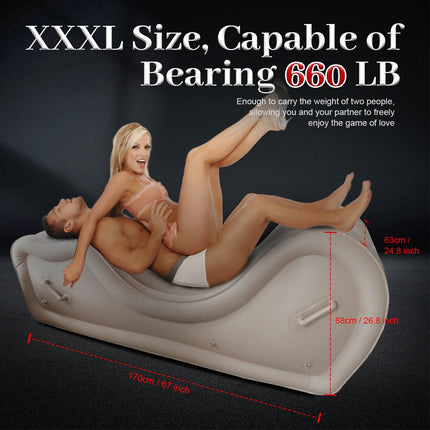 Yocare Sex Furniture for Couples BDSM, Inflatable Sex Bondage Sofa Chair with Built-in Air Pump, G Spot Position Pillow Ramp Cushion for Adult Women Sexual Pleasure