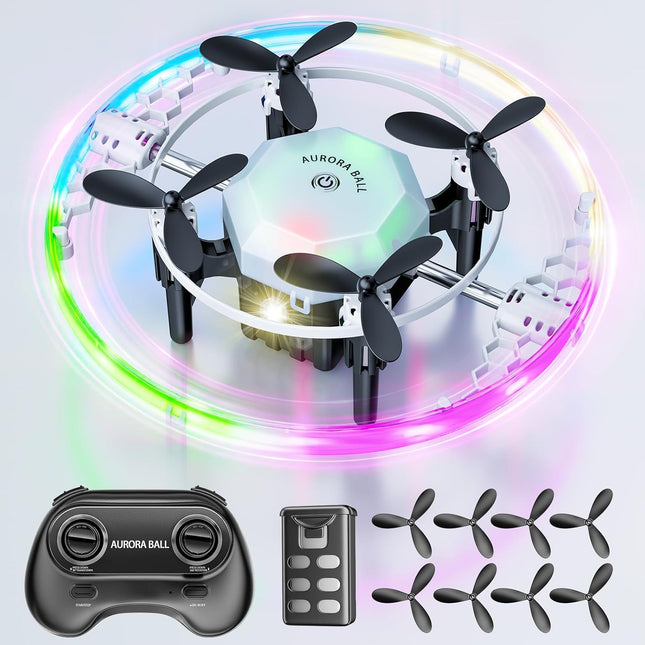 Mini Drone for Kids with LED Lights Altitude Hold and Headless Mode, 360° Flip RC Quadcopter Gifts Toy Helicopter Drone for Kids Ages 8 and Up and Beginners Boys Girls