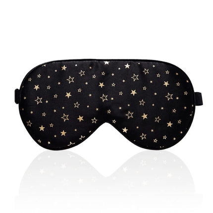 townssilk 100% Silk Sleep Mask with Adjustable Straps, Comfortable and Super Soft Eye Mask Ultimate Sleep Aid, Blindfold Golden Star