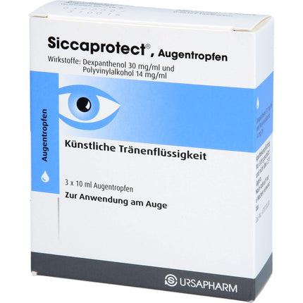 SICCAPROTECT eye drops 3 x 10 ml
