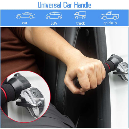 ZYEKIU Car Exit Aid, Ergonomic Car Entry Aid Handle, Portable Car Assistant Support Handle for Getting in and Out of the Bus, Grab Handles for Seniors (Red)