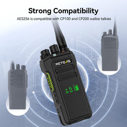 Retevis NR30D Long Range Walkie Talkies, DMR Two-Way Radios, Next-Gen Noise Cancellation, IP67, 2800 mAh, Compatible with Moto AES256 for Hotels (Black, 3 Pack)