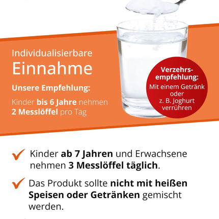 Dr. Wolz KinderImmun* 65g Powder - Active Complex for Immune System* &amp; Growth** - Immune Complex with Vitamin C from Acerola Cherry - Vitamins, Minerals &amp; Trace Elements - Vegetarian
