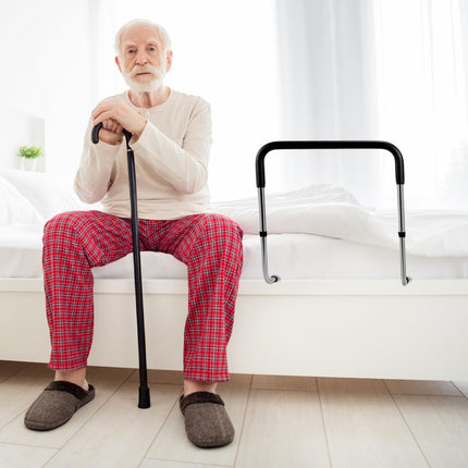QWORK® Bed Rail, Adjustable Bed Rail for Seniors, Bed Rail for Fall Prevention, Bed Handrail, for Seniors, Adults, Disabled