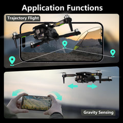 Toladrone TD12LCD Drone with Camera Drone with LCD Screen Remote Control Brushless Motor Drone Optical Flow Positioning Drones for Kids RC Quadcopter for Adults