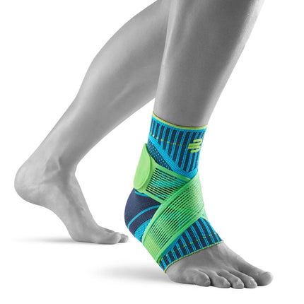 BAUERFEIND Ankle Support Unisex, 1 Ankle Support for Sports Such as Football, Fitness, or Running, Prevents Sprains, Blue, M