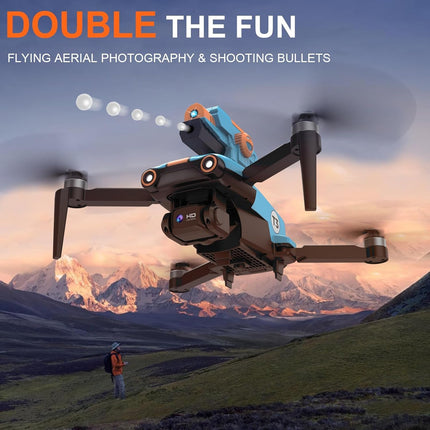 OBEST Drone with 1080P Adjustable Camera, Brushless RC Folding Drone with Shooting Tower, FPV WIFI Quadcopter, Optical Flow Positioning, Mini Drone for Kids Beginners
