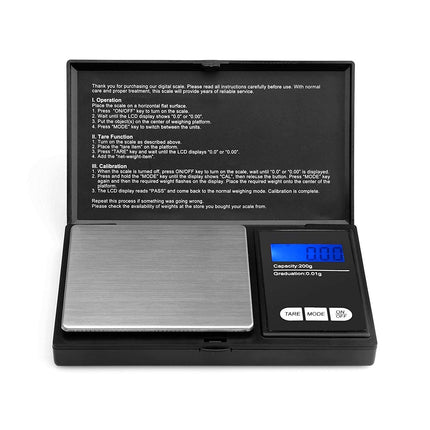 200g/0.01g pocket scale - Ascher digital pocket scale, 200 x 0.01g, pocket scale, precision scale, digital scale, gold scale, coin scale