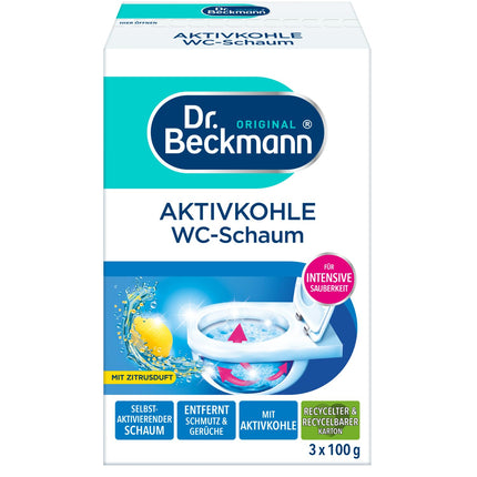 Dr. Beckmann Intensive Cleaner Toilet Foam, Self-Activating Foam 3x 100 g (One picture of the article shows two different versions)