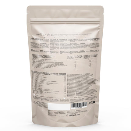Nutri + Vegan Protein Powder Neutral without sweeteners + sugar with 85% protein - Vegan Protein Powder 1 kg unsweetened - Natural Protein Powder