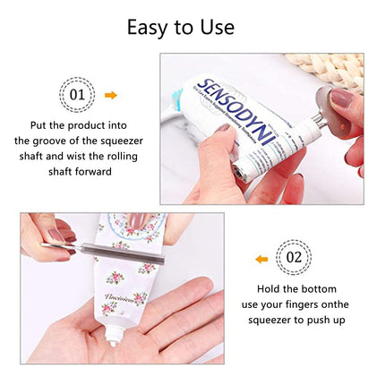 Olakin Stainless Steel Toothpaste Tube Squeezer [4 Pack], Tube Squeezer Tube Squeezer, for All Tubes of Toothpaste, Hair Gel, Hand Cream, Cosmetics