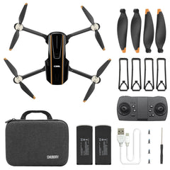 Rugged Brushless Motor Drone with Camera for Beginners, CHUBORY A68 WiFi FPV Quadcopter with 2K HD Camera, Auto Hover, 3D Flips, Headless Mode, Trajectory Flight, 2 Batteries