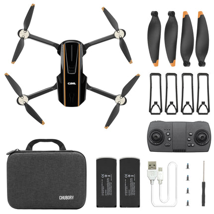 Rugged Brushless Motor Drone with Camera for Beginners, CHUBORY A68 WiFi FPV Quadcopter with 2K HD Camera, Auto Hover, 3D Flips, Headless Mode, Trajectory Flight, 2 Batteries