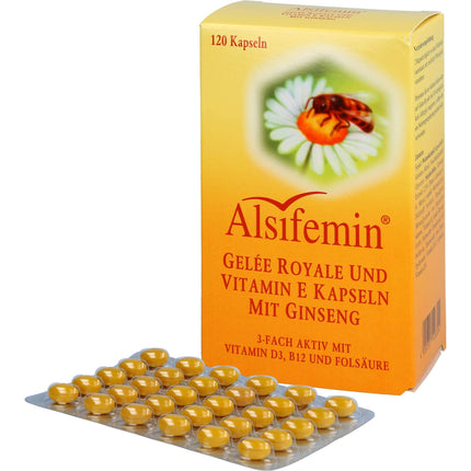 ALSIFEMIN Royal Jelly + Vit.E with Ginseng Capsules 120 pcs