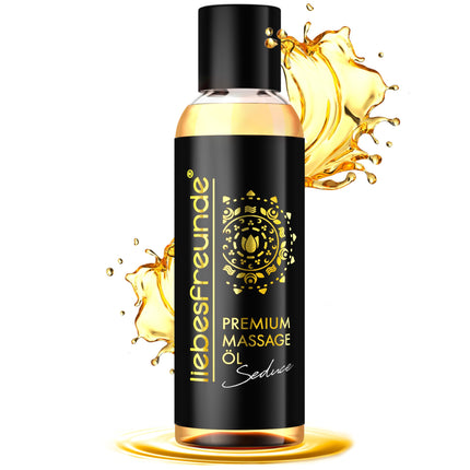 liebesfreunde® Massage Oil PREMIUM for pleasurable massages - Erotic Massage Oil, 150 ml