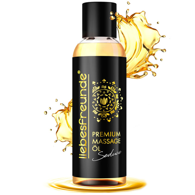liebesfreunde® Massage Oil PREMIUM for pleasurable massages - Erotic Massage Oil, 150 ml