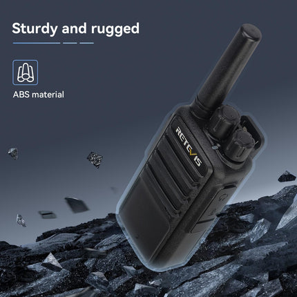 Retevis NR610 Two-Way Radio, Walkie Talkie with Intelligent AI Noise Cancellation, 10-in-1 Charger, Efficient Charging, Two-Way Power Supply, Two-Way Radio for School, Factory (10 PCS, Black)