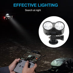 Asixxsix Drone Night Flight Lights, 4 Modes, Drone Flash Light, Universal Type for Conversion Upgrade, Owl, Drone Searchlight, Night Light, Powerful Battery, 135
