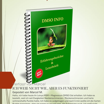 Leivy's DMSO GEL - DMSO 99.9% purity with MSM and magnesium chloride in HDPE with dosing pump, dimethyl sulfoxide 99.9%