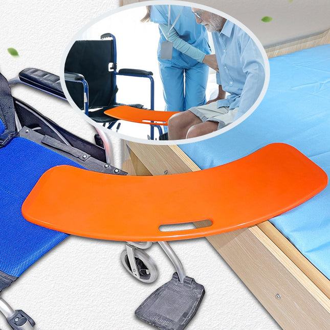 Transfer aids Transfer board wheelchair, sliding board for wheelchair users, anti-slip aid for disabled bed, patient transfer aid for care, aid for elderly people Load capacity 150 kg
