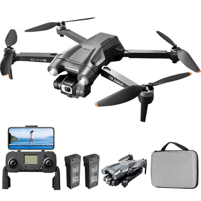 Mingfuxin GPS Drone with 4K Camera, Foldable RC Quadcopter Drones for Adults, 5G Transmission FPV Drone Foldable RC Quadcopter with Automatic Return, Brushless Motor, Gesture Control