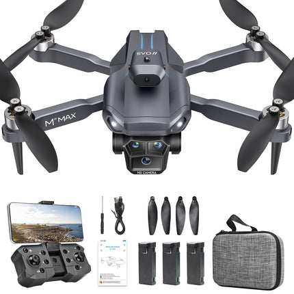 HYTOBP M°max Drone with 1080P Camera for Adults, Drones for Kids Brushless Motor, RC Drone, 3 Batteries, 5G WiFi, Altitude Hold, One-Button Takeoff/Landing, Headless Mode, 3D Flip