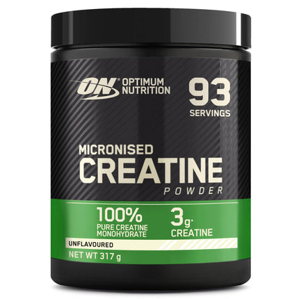 Optimum Nutrition Micronized Creatine Powder, 100% Pure Creatine Monohydrate Powder, Unflavored, 93 Servings, 317 g